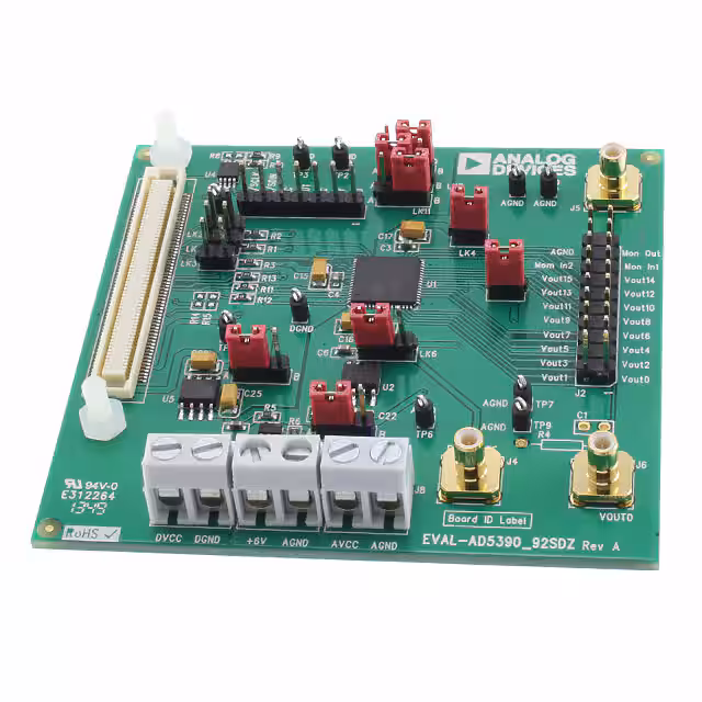 EVAL-AD5392SDZ Analog Devices Inc.  Cartes d'évaluation - Convertisseurs numériques-analogiques (DAC)